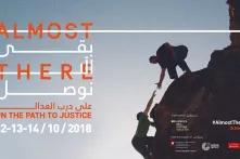 A person helping another climb a cliff - Facebook cover of Almost There Festival third edition