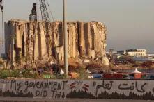 Beirut Port silos damaged by the August 4 blast