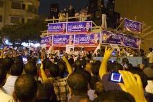 أحد قادة السلفية في مصر يلقي خطاباً خلال مضاهرة في ميدان التحرير في القاهرة - أيلول/سبتمبر 2011