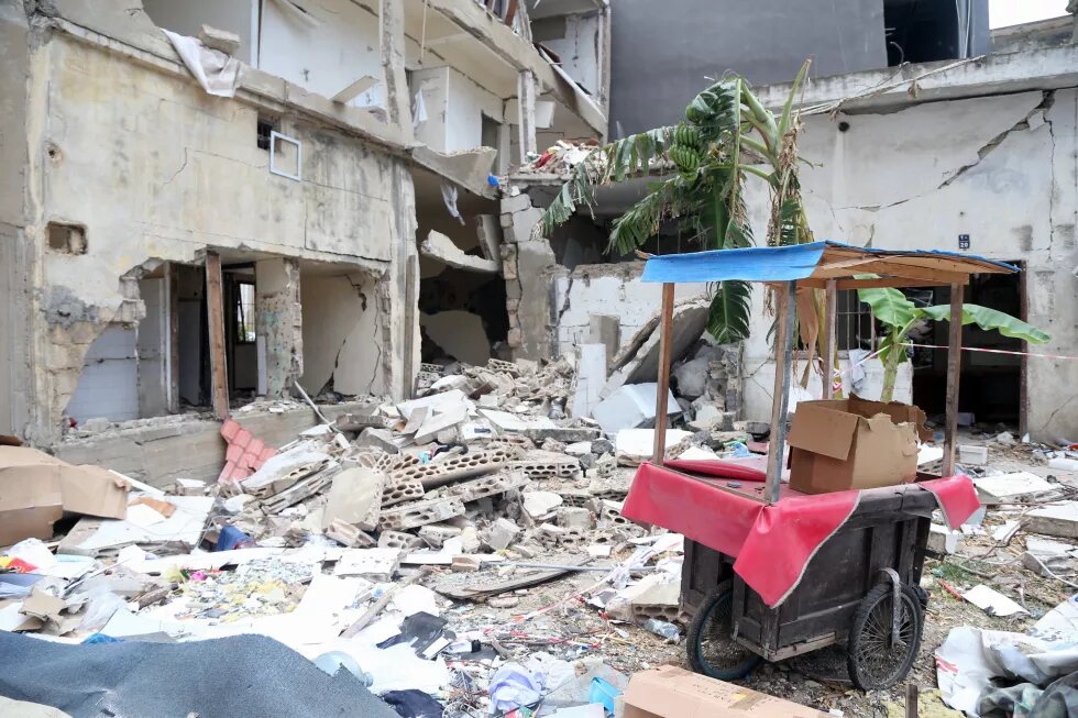 Damages in Mar Mikhael following the Beirut Port blast