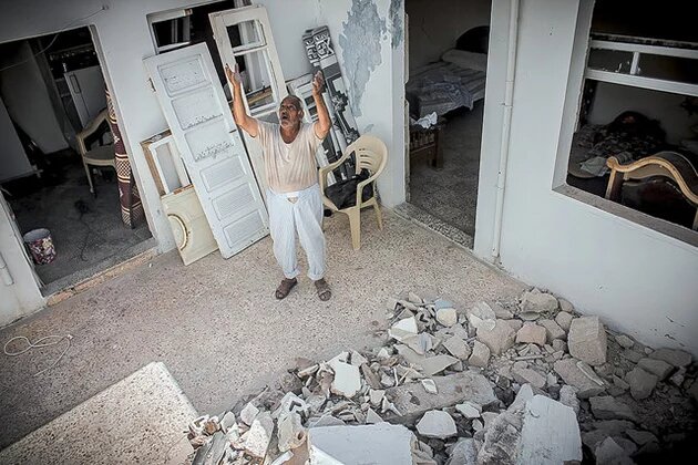 Man in Bombed House - June 2012, Azaz